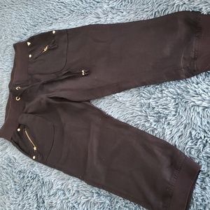 VINTAGE GUESS CROP LINEN PANT XS